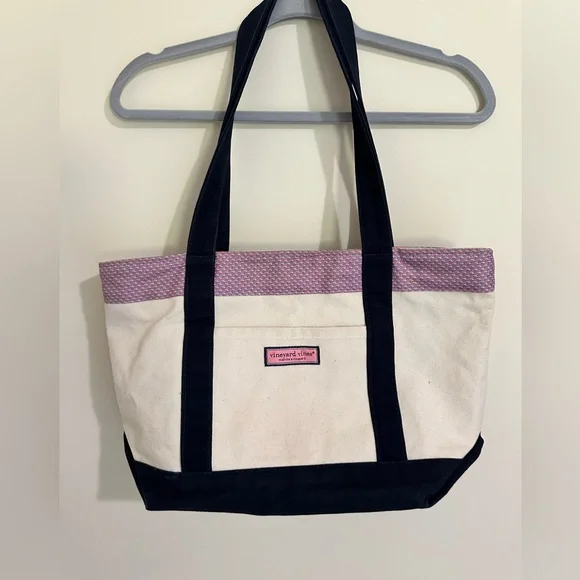 Vineyard Vines Canvas Tote Beach Bag - Picture 1 of 7